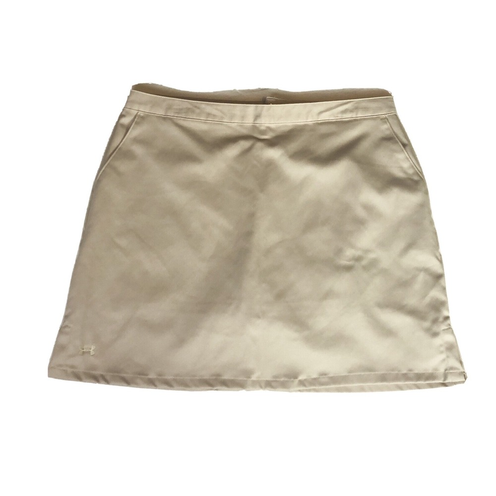 under Armour performance Golf Sports Beige skort size 12